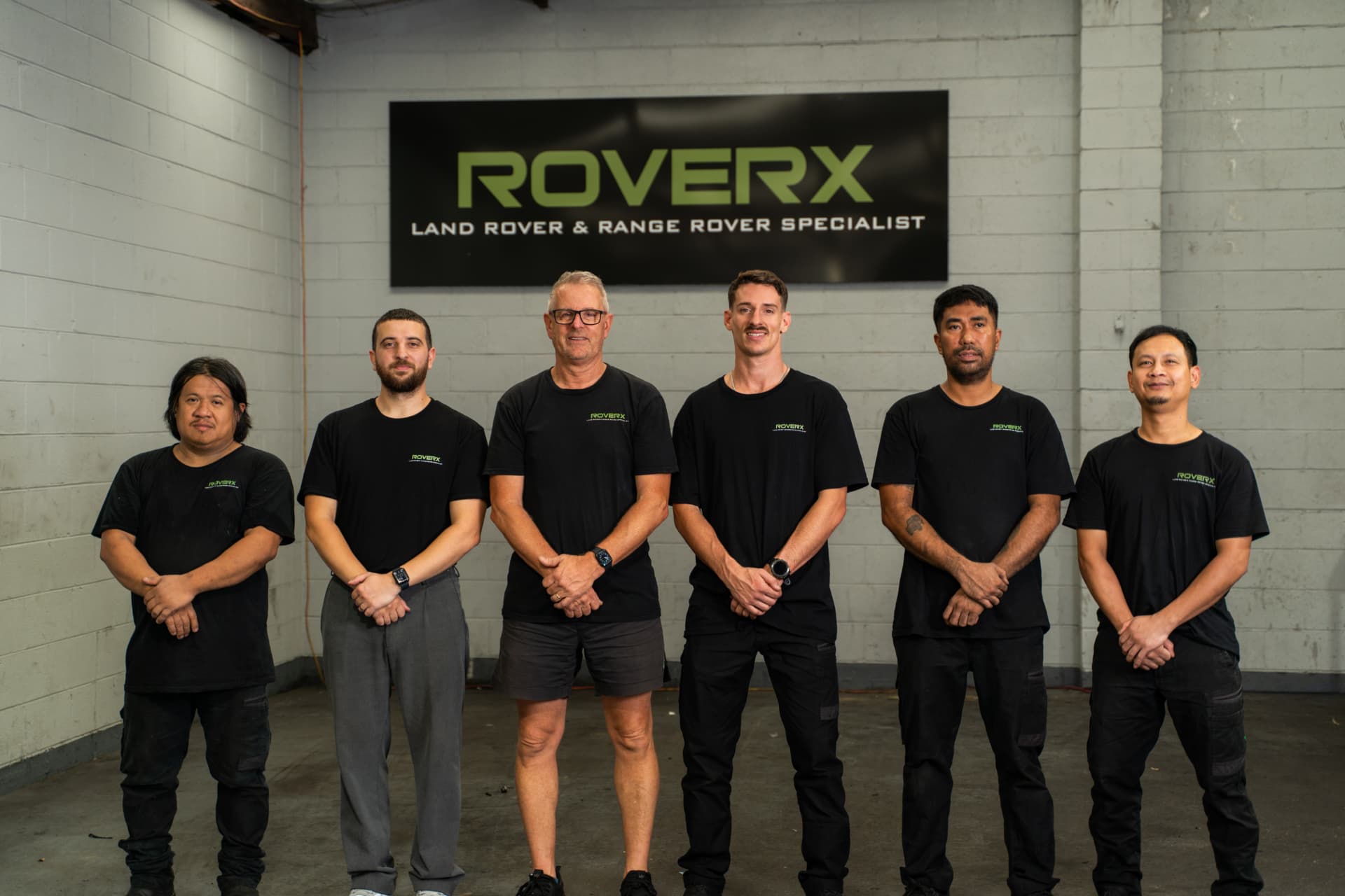 The RoverX team of factory trained technicians